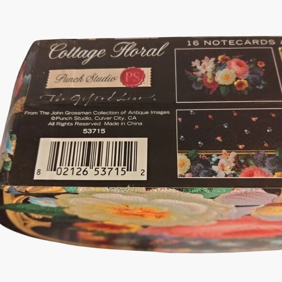 John Grossman Punch Studio Round Box Cottage Floral Storage Gift Box - Picture 10 of 10